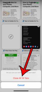 how to close all private tabs on iPhone 13