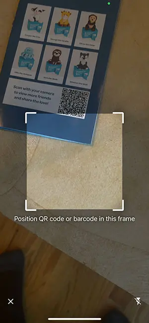scan the QR code