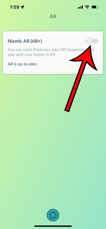 how to turn off AR in Pokemon Go