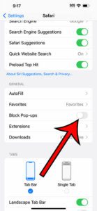 how to allow pop ups on iPhone 14