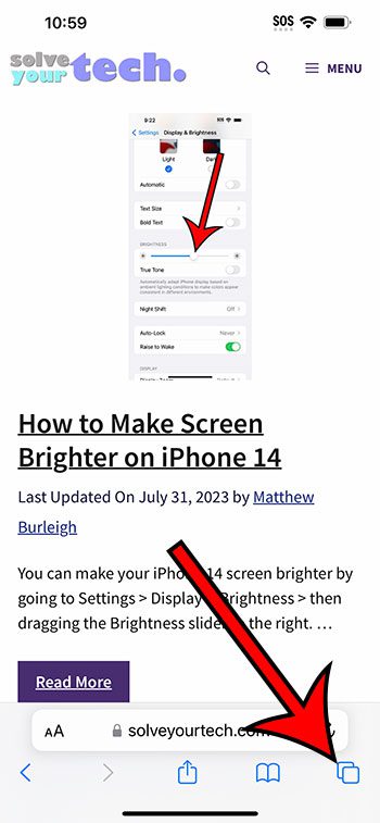how do i remove private browsing from iphone 14