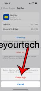 how to delete apps on iPhone 15