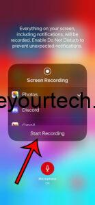 how to record your screen on iphone 15