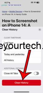 How to Delete History on iPhone 14
