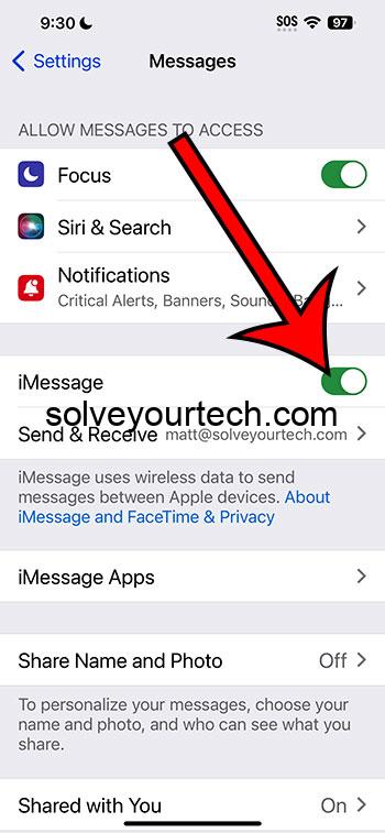 Как включить iMessage на iPhone 15: пошаговое руководство 1 переключить iMessage