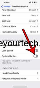 iOS 17 - How to Turn Off System Haptics on iPhone