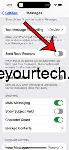 iPhone 15 - How to Disable Read Receipts