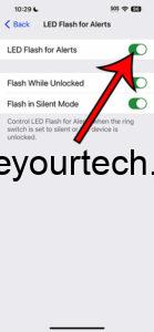 What is the Flash Notification on the iPhone?