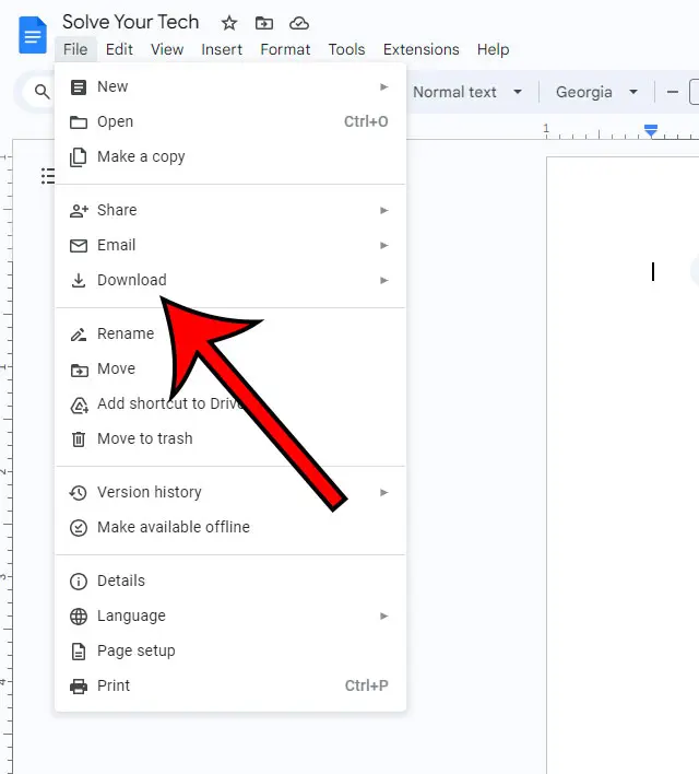 select Download