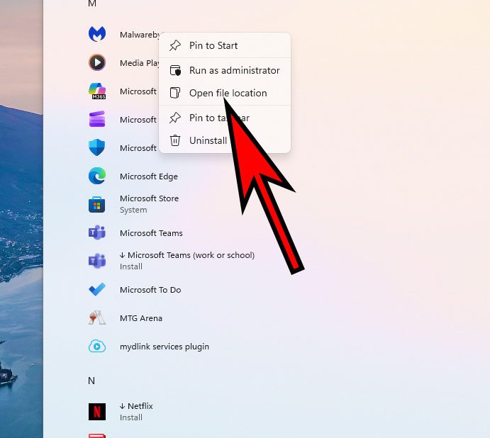 How to Add App to Desktop Windows 11: A Simple Step-by-Step Guide 3 right-click the app and choose Open file location