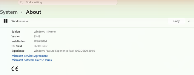 How to Tell if I Have Windows 10 or 11 2 Windows info section in Windows 11 Settings showing Edition, Version, and OS build