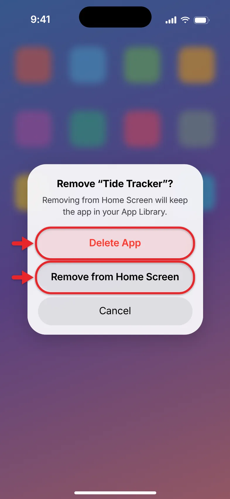 How to Delete Photos, Messages, Apps, and Other Items on iPhone 4 Remove App menu on iPhone with Delete App and Remove from Home Screen options