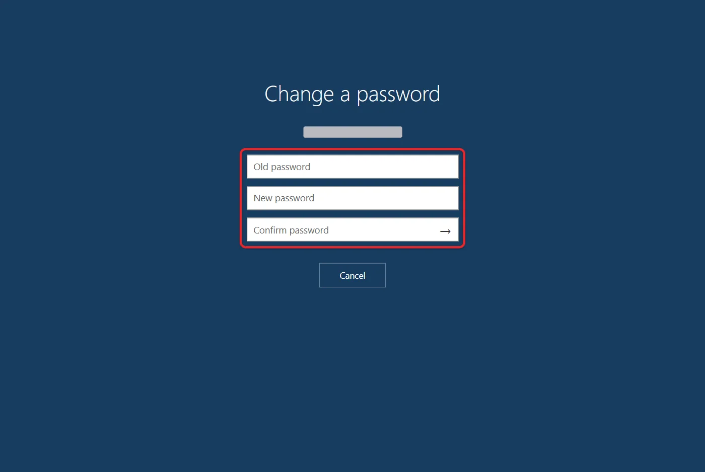 How to Change Your Password on Windows 11 1 Windows 11 Change a password screen with old and new password boxes