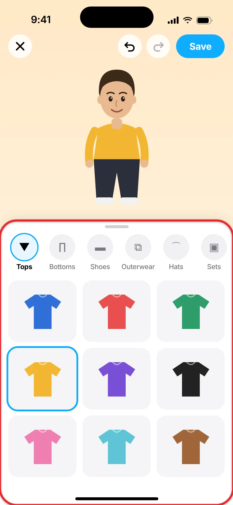 How to Change Your Bitmoji Avatar on an iPhone 3 Snapchat Bitmoji outfit picker on iPhone