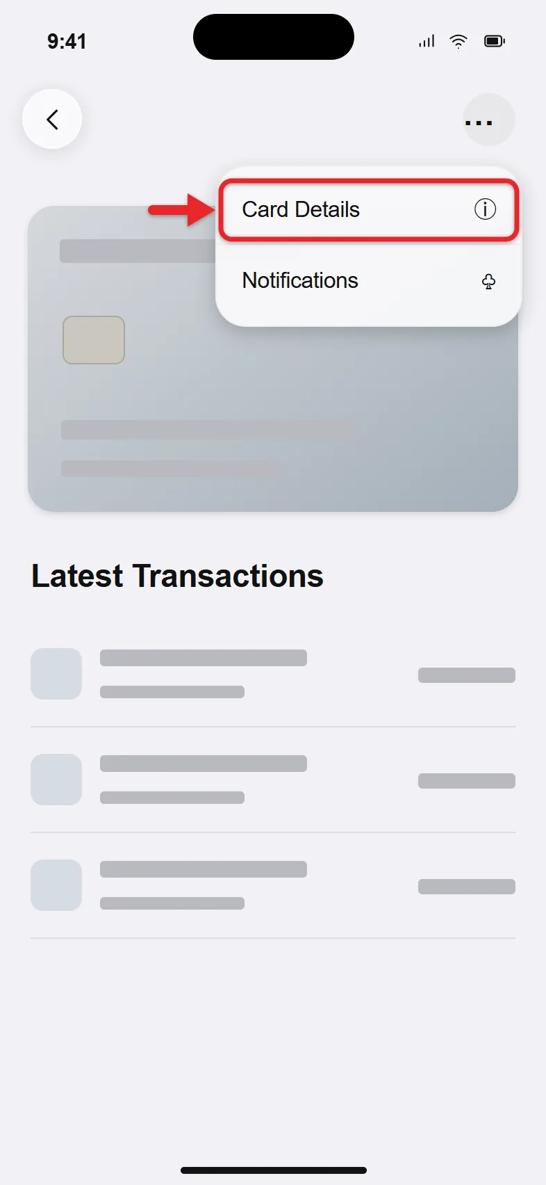 How to Delete a Card From Apple Pay on an iPhone 1 Wallet app card with the More menu open showing Card Details