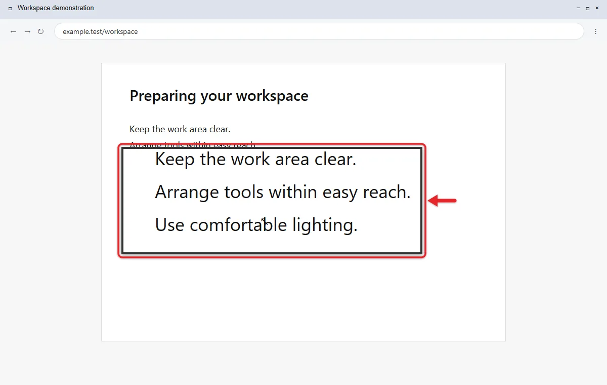 How to Turn On the Magnifier in Windows 10 (and Windows 11) 3 Magnifier Lens view enlarging text under the mouse pointer