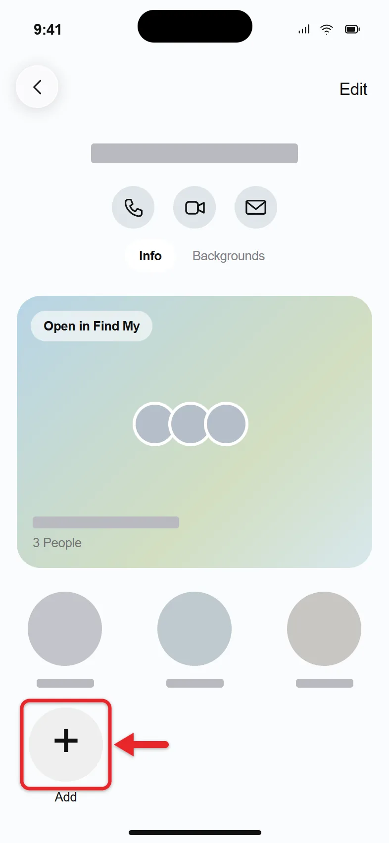 How to Start, Name, and Leave a Group Text on iPhone 2 iPhone group details screen listing members with the Add button