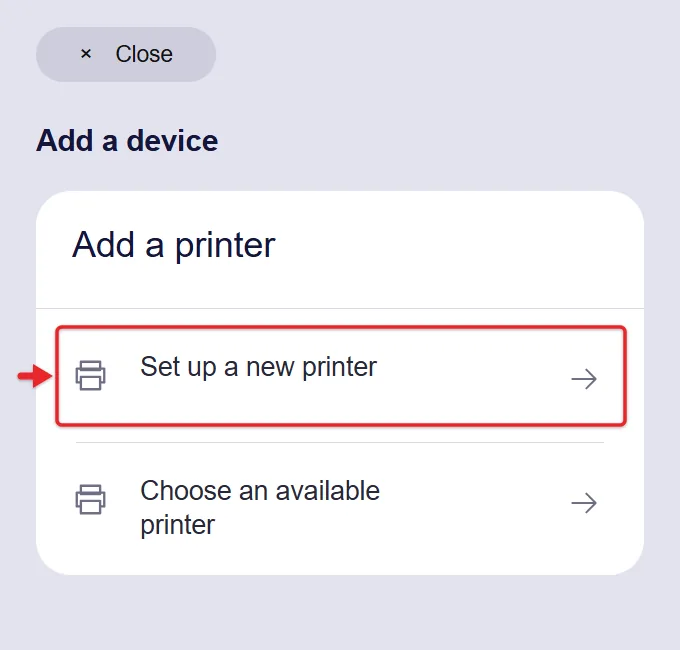 The 10 Best-Selling HP Inkjet Printers on Amazon (October 2026) 16 Recreated HP app Add a device detail with Set up a new printer highlighted