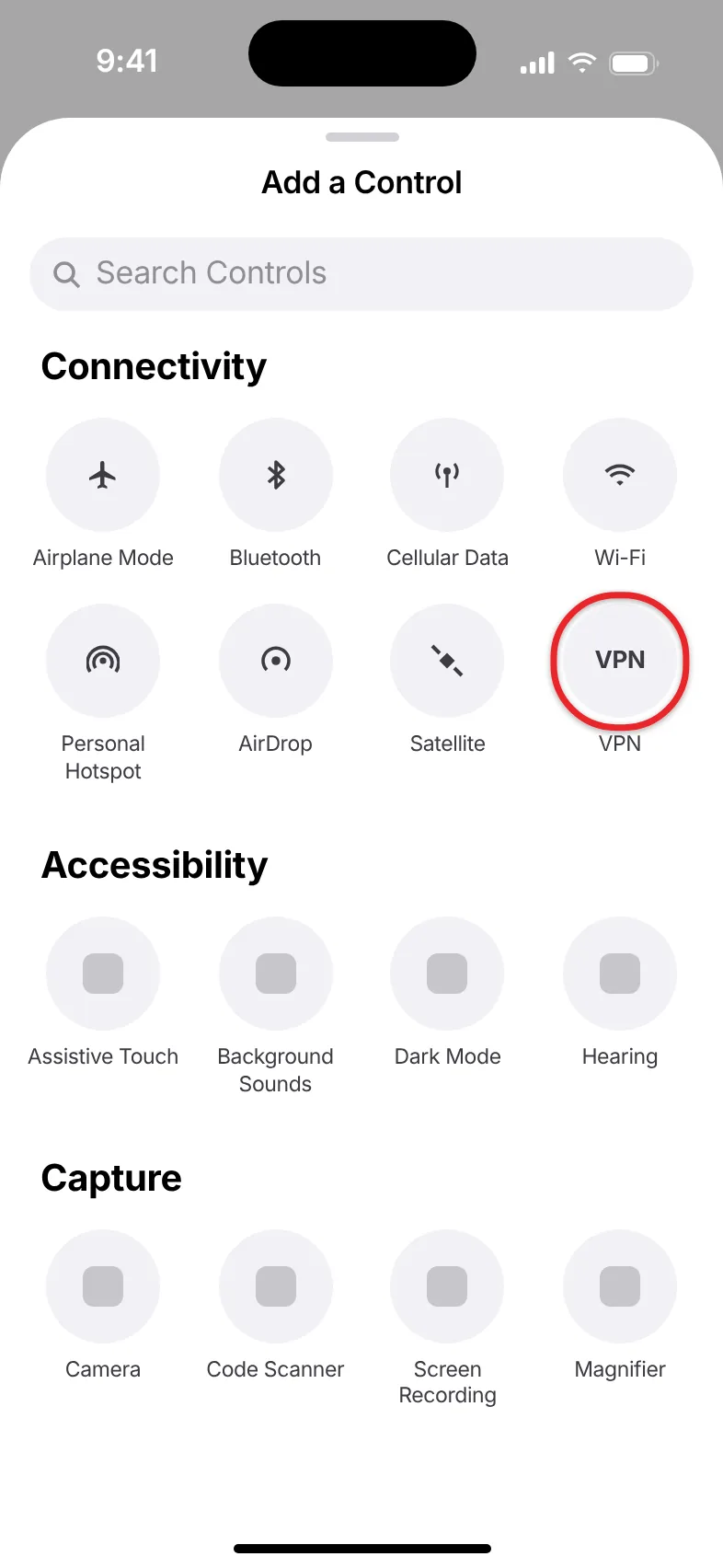 What Does VPN Stand For on an iPhone? (And How to Turn It On or Off) 4 Control Center Add a Control screen with the VPN control